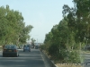 Road was blocked by some protestors